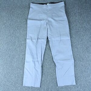 Equestrian Pants Size L Womens Light Blue Gray Stretch Pull‎ On Side Slit USA